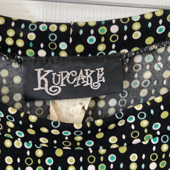 Kupcake green black boat neck short sleeve midi maxi tie front shortsleeve dress - Picture 8 of 17